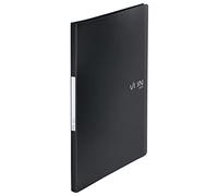 VON Leitz 46690095 Lot de 5 porte-documents A4 avec 30 compartiments en polypropylène pour 60 feuilles, bac flexible pour l'école, l'étude et la maison Noir