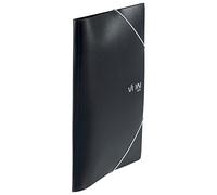 VON Leitz Lot de 5 chemises A4 avec élastique en plastique polypropylène, pour 150 feuilles, 3 rabats, impression moderne, léger