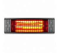 VONALA TERRAL P2000 Chauffage mural infrarouge pour terrasses, 2 000 W, onde courte, lampe de faible luminosité, IPX4, ancrages inclus