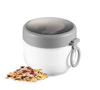 VONGLYHOO Soupe Thermos Large Bouche Bocal Alimentaire Isolé Anti-fuite Chaud Et Froid Thermos Bol Récipient D'avoine Pour Enfant Adulte 600 Ml Conteneurs D'avoine Blanche Bocaux ' De Nuit Soupe