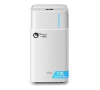 VonHaus Déshumidificateur d'air 12 L/Jour, Réservoir d'Eau de 2 L | 39 dB pour Pièces jusqu’à 125 m³/20 m², avec Mode Nuit, Minuterie et Tuyau de Vidange, contre l’Humidité et les Moisissures