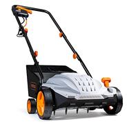 VonHaus Scarificateur/Aérateur/Râteau Électrique 1 500 W - Pour Scarifier Et Ratisser le Gazon, Élimine Feutre, Mousse Et Feuilles, Aère Le Sol, Bac De Ramassage 30 L, 4 Hauteurs, Largeur 32 cm