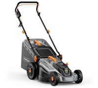 VonHaus Tondeuse à Gazon 1 600 W - Tondeuse de Jardin Électrique Filaire - Sac de Ramassage 42 L, Largeur 380 mm, Guidon Pliable Réglable en Hauteur, 5 Réglages de Hauteur