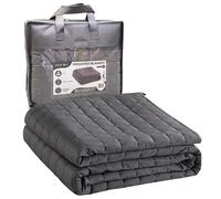 Vonia Couverture Lestée pour Adultes - Grande Couverture en Coton De 7 Kg, 150 X 200 Cm, pour Soulager L'Anxiété | Couvertures Doubles Lourdes pour Lit Et Canapé - Gris