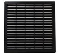 VONLIS® Lüftungsgitter Abluftgitter Lamellengitter Insektenschutz Kunststoff eckig 300 x 300 mm anthrazit/graphit