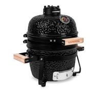 VONROC Barbecue Kamado 13 Pouces - Barbecue Portable Ø27 cm Surface de Cuisson, 25kg - Barbecue Charbon de Bois en Céramique Modèle à Poser - Avec Support, Thermomètre, Repose Assiette & Couvercle
