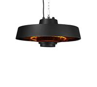 Vonroc Chauffage Terrasse Extérieur à Suspendre Vulcano 2000W - Temps de Chauffe de 3 Sec. - Chauffage Électrique Suspendu - Télécommande, Mousquetons, Chaine Inclus