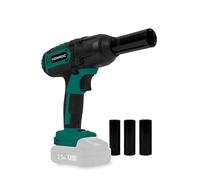 VONROC hoc Sans Fil 20V - Couple Réglable 100-400 Nm - 2300 tr/min, 3000 i/min - Mandrin Carré 1/2" avec LED - Poignée Soft Grip, Boîtier Alu, 4 Douilles Incluses - Batterie Non Incluse