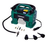 VONROC Compresseur à Batterie 20V et Prise Allume-Cigare 12V VPower - 11 Bar - 8 Accessoires Inclus (sans Batterie, ni Chargeur)