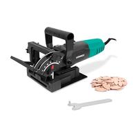 VONROC Fraiseuse Lamello Multifonction VONROC BG501AC - Affûteuse de Table Compacte 900W avec Contrôleur de Vitesse, Lame 100mm, Arbre Flexible et Accessoires Inclus
