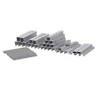 Vonroc Kit de 4000 Agrafes Universelles pour Agrafeuse Électrique - 4000 Clous 6, 8, 10, 12, 14 et 15mm - Compatibles avec Agrafeuse Cloueuse ET502AC & SG503DC - Lot de 4000 Clous Variés