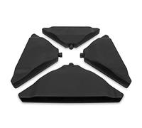 VONROC Lot de 4 Dalle de Parasol Triangulaires Remplissables - Lestage Poids Parasol Remplir de Sable, d'eau ou de Ciment 80kg - Parasol Déporté - Compatibles avec Base Transversale 50x50