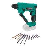 VONROC Marteau Perforateur Sans Fil VONROC 20V - Polyvalence 3-en-1: Perceuse, Visseuse et Marteau Perforateur - Accessoires Inclus - Gamme VPower 20V