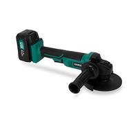 VONROC Meuleuse d'angle sans fil - VPower 20V - Ø125mm - Batterie 4.0Ah et chargeur rapide inclus - Poignée latérale et sac à outils inclus - Disque de coupe non inclus
