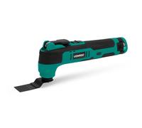 VONROC Multitool sans fil 12V - avec lame de raclage, scie plongeante, patin de ponçage et papier abrasif - Batterie et câble usb inclus