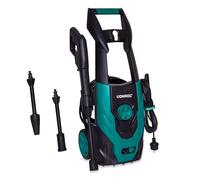 VONROC Nettoyeur Haute Pression 1400W - 110 Bar - Réservoir de Détergent Réglable - Débit 390L/h, 50° Max. - Tuyau, Pistolet, Buses, Lance de Rallonge, Aiguille de Nettoyage
