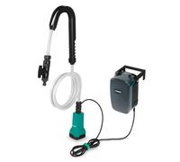 VONROC Pompe submersible pour fûts de pluie 80 W 20 V sans batterie | Avec protection à sec 80 W, 1800 l/h, 1,75 bar, compatible VPower