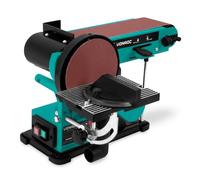 VONROC Ponceuse à bande et à disque 350W - Inclut 2x bande abrasive 100 x 915 mm (P80 et P120) et 2x disque abrasif Ø150 mm (P80 et P120)