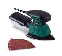 VONROC Ponceuse Triangulaire Multifonction 130 W - Ponceuse à Paume - Ponçage Précis et Rapide - Ponceuse Multifonction Avec Boitier de Récupération de Poussière et 6 Feuilles Abrasives Incluses