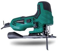 VONROC Scie sauteuse 550W avec poignée ergonomique en T - Récupération de poussière et souffleur de poussières - 3+1 positions pendulaires