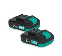VONROC starterset 20 V VONROC 20 V batterie 20 V chargeur double 20 V batterie 2,0 Ah chargeur rapide 20 V VPower 20 V set batterie et chargeur kit batterie et chargeur VONROC
