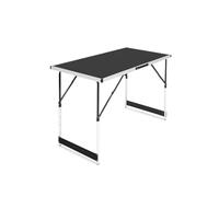 VONROC Table multifonctionnelle 100 x 60 cm, réglable en hauteur, pliable, léger et portable, utilisation intérieure et extérieure, résistante aux rayures et aux intempéries | avec poignée de