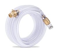 VONROC Tuyau d’Aspiration 7 m - Ø25 mm (1”) - Avec Clapet de Pied Laiton & Filtre - Pour Pompe d’Irrigation, Auto-Amorçante & Hydrophore