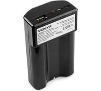 Vonyx Batterie lithium‑ion MRB12 12V 1,8 Ah avec chargeur – Compatible avec mégaphones Vonyx