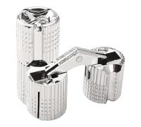 VooGenzek 2 Pièces 14mm Charnière Invisible Cuivre Tonneau, Charnière Cuivre Caché Ouverture à 180° Angle, Charnières à Barillet Dissimulées, pour Boîtes à Cadeau Bijoux Bricolage, Argent