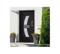 vidaXL Porte d'entrée anthracite 108x208 cm