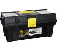 Caisse à outils - VOREL - PR-16 - Plastique - 2 Compartiments - Noir