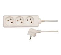 VOREL Przedłużacz elektryczny biały 1,5 m, 3 gniazda z uziemieniem TOYA S.A.
