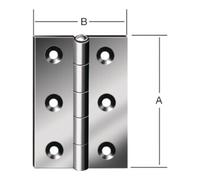 Vormann Charnière DIN 7954 B 60x46mm demi-largeur Quantité:20