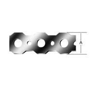 Vormann VORMANN Bande de montage 20 mm x 1 mm x 10 m rouleau Acier galvanisé à chaud Quantité:1