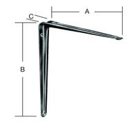 Vormann VORMANN Console L200xP150mm tôle d'acier, blanc, revêtue Quantité:1