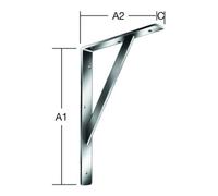 Vormann VORMANN Console L250xP150mm avec entretoise Acier, revêtement plastique blanc Quantité:1
