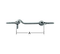 Vormann VORMANN Équerre de chaise avec œillet, 120 mm inoxydable, inox Quantité:1