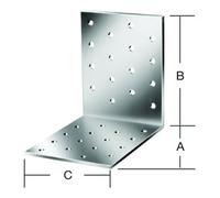 Vormann VORMANN Équerre pour plaque perforée 100 x 100 x 100 mm acier galvanisé CE Quantité:1