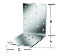 Vormann VORMANN Équerre pour plaque perforée 80 x 80 x 60 mm acier galvanisé CE Quantité:1