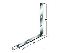 Vormann VORMANN Équerre renforcée 100x100x20x5mm acier, galvanisé Quantité:1