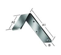 Vormann VORMANN Équerre renforcée 200x100x40x4,8mm Acier galvanisé Quantité:1