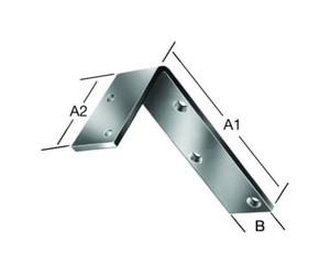 Vormann VORMANN Équerre renforcée 200x100x40x4,8mm Acier galvanisé Quantité:1