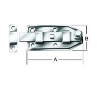 Vormann VORMANN Loqueteau à bouton avec boucle droit, H65xL160mm galvanisé Quantité:1