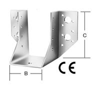 Vormann VORMANN Sabots de poutre extérieurs 120 mm x 160 mm x 2 mm acier galvanisé sendzimir Quantité:1