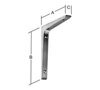 Vormann VORMANN Support de console L200xP150mm en aluminium moulé sous pression, blanc, revêtement plastique Quantité:1
