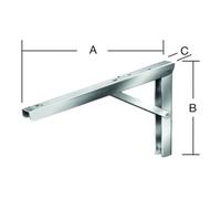 Vormann VORMANN Support pliable Multi Line L270xP400mm acier galvanisé Quantité:1
