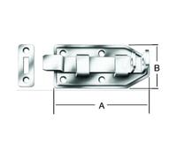 Vormann Vormann Verrou de porte L.120mm l.56mm acier bleu zingué avec gâche Quantité:1