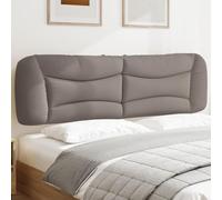 Vorpalize Coussin de tête de lit Hvar taupe, 180 cm, tissu résistant, montage mural possible, tête de lit confortable pour sommier tapissier ou lit capitonné