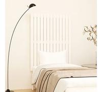 Vorpalize Tête de lit murale blanche - 82,5 x 3 x 110 cm - En pin massif - Pour lits sans tête de lit - Montage mural - Design rustique - Support stable - Convient pour les cadres de lit - Matériau