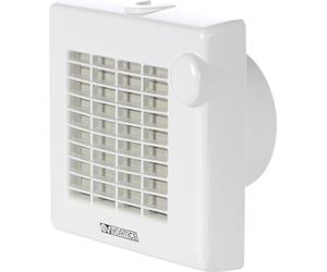 Vortice M 120/5" A, Ventilateur domestique avec pales, Blanc, Mur, Fenêtre, Plastique, 39.5 dB, 2100 RPM
